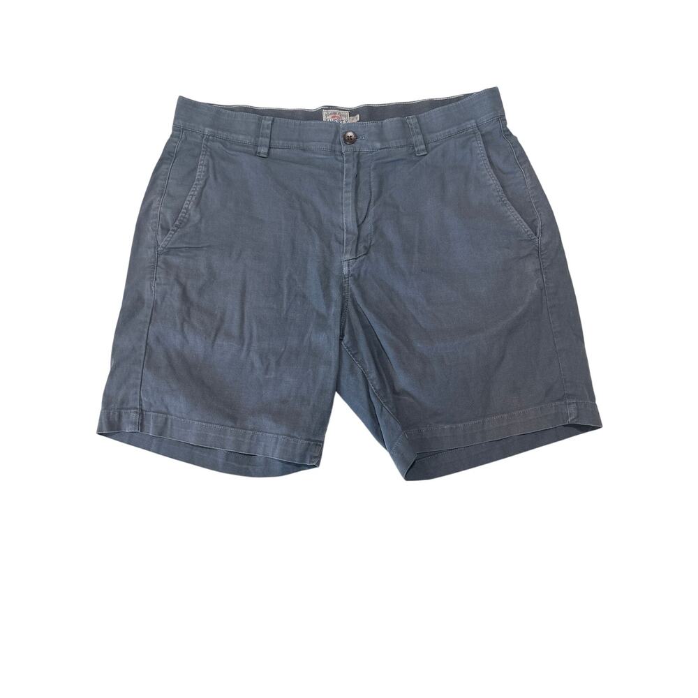 Faherty Men's All Day Shorts Flat Front Blue Shorts Size 31 7" inseam Stretch